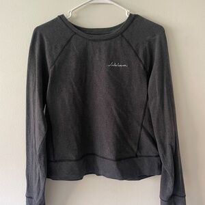 Vintage Cropped Lululemon Inscribed Sweatshirt